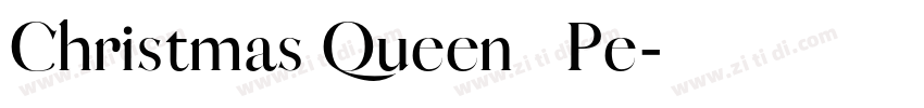 Christmas Queen   Pe字体转换